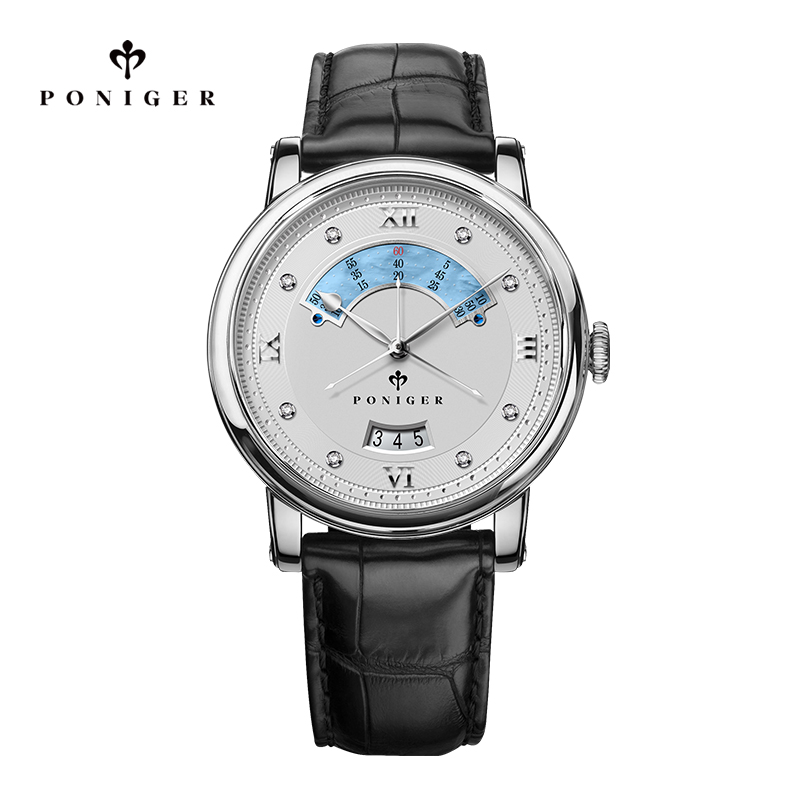 Seiko Watch Presage - PONIGER 42mm Herren Luxus-Armbanduhren Männliche Dreiteilige