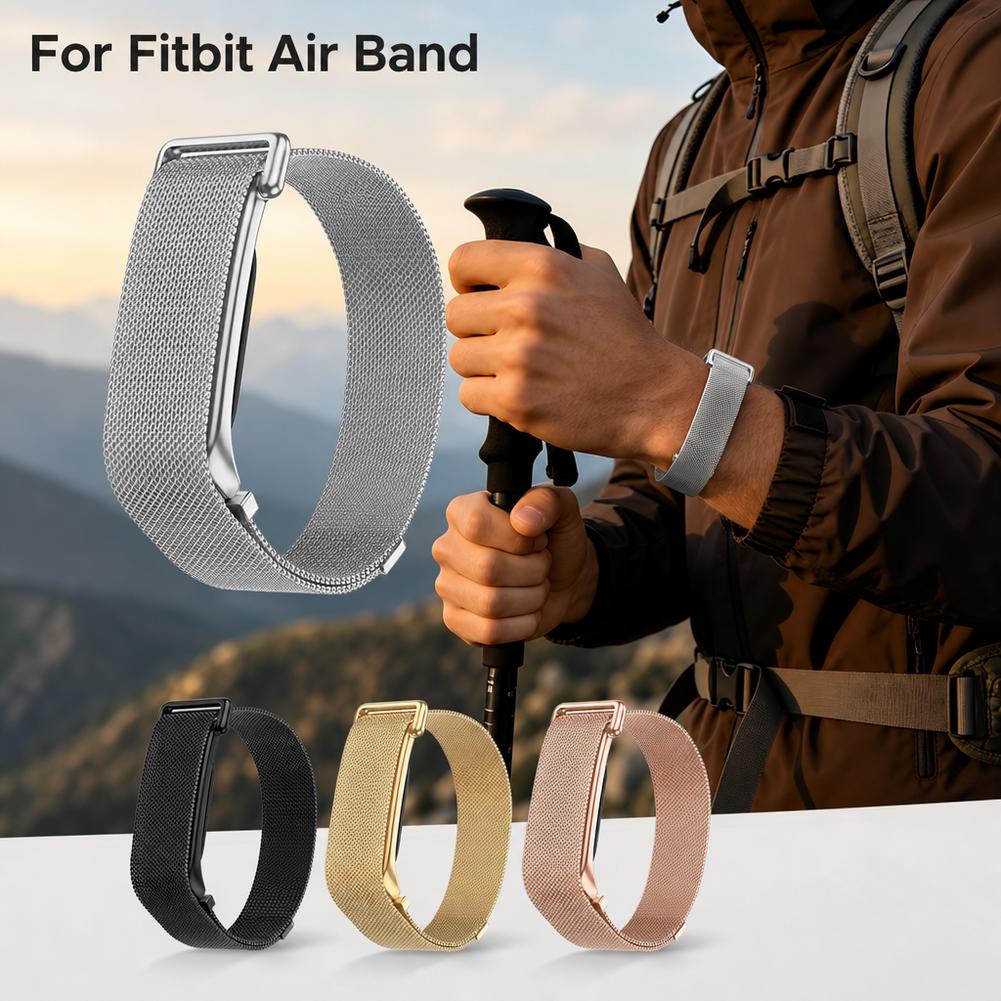 Milanese Loop Magnetic - Magnetisches Milanaise-Uhrenarmband für Google Fitbit Air,