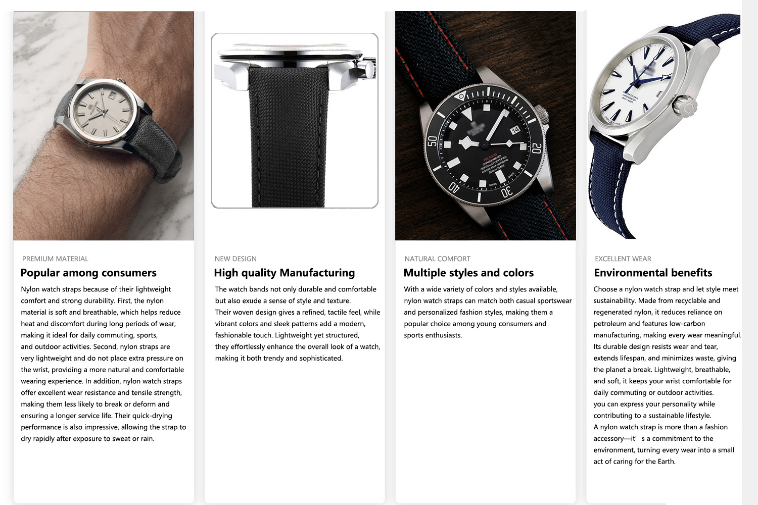 Premium Nylon-Uhrenarmbänder,  – Suede Strap Watch Bewertung und Preis