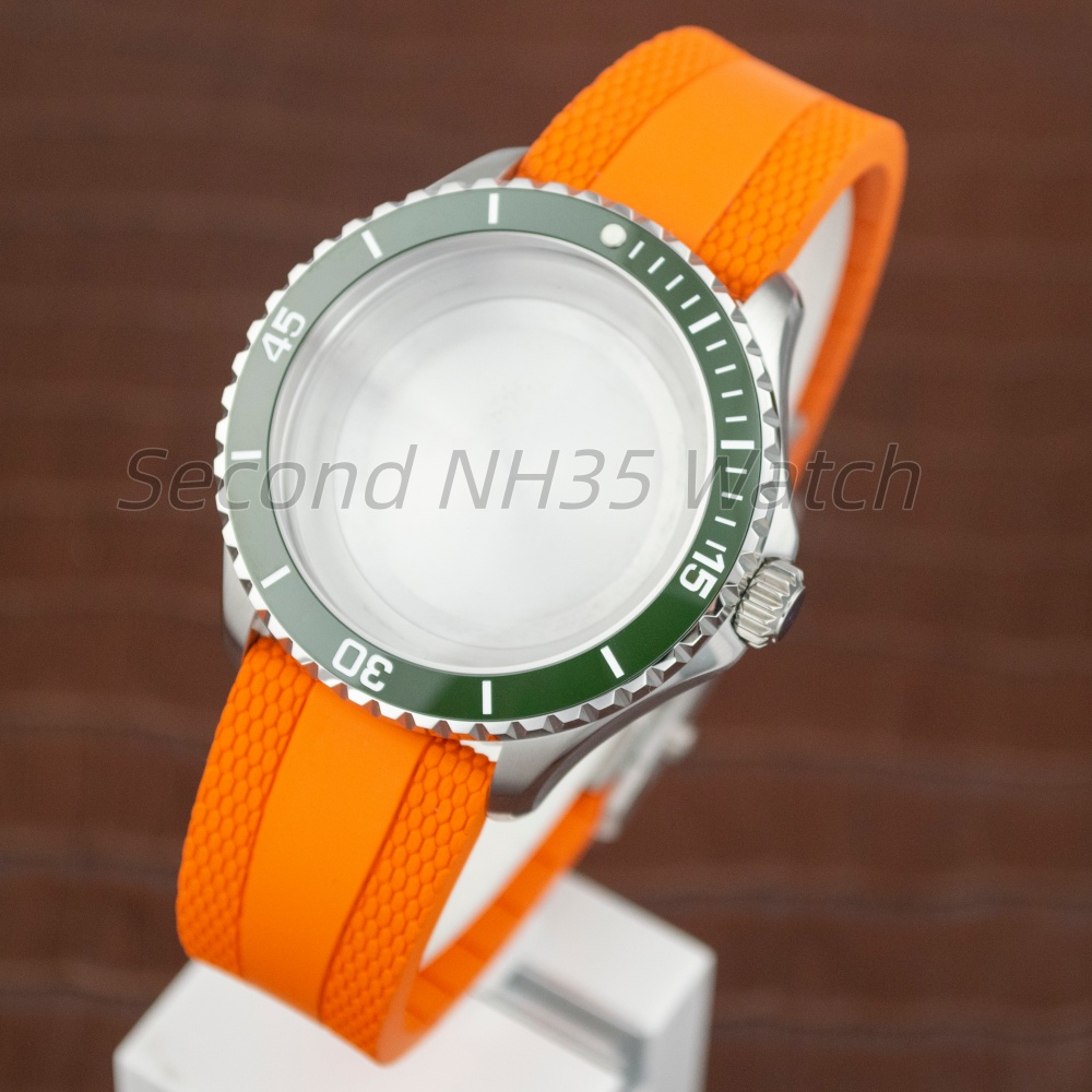 44mm Silber 200m Taucheruhreng – Rubber Strap Diver Bewertung und Preis