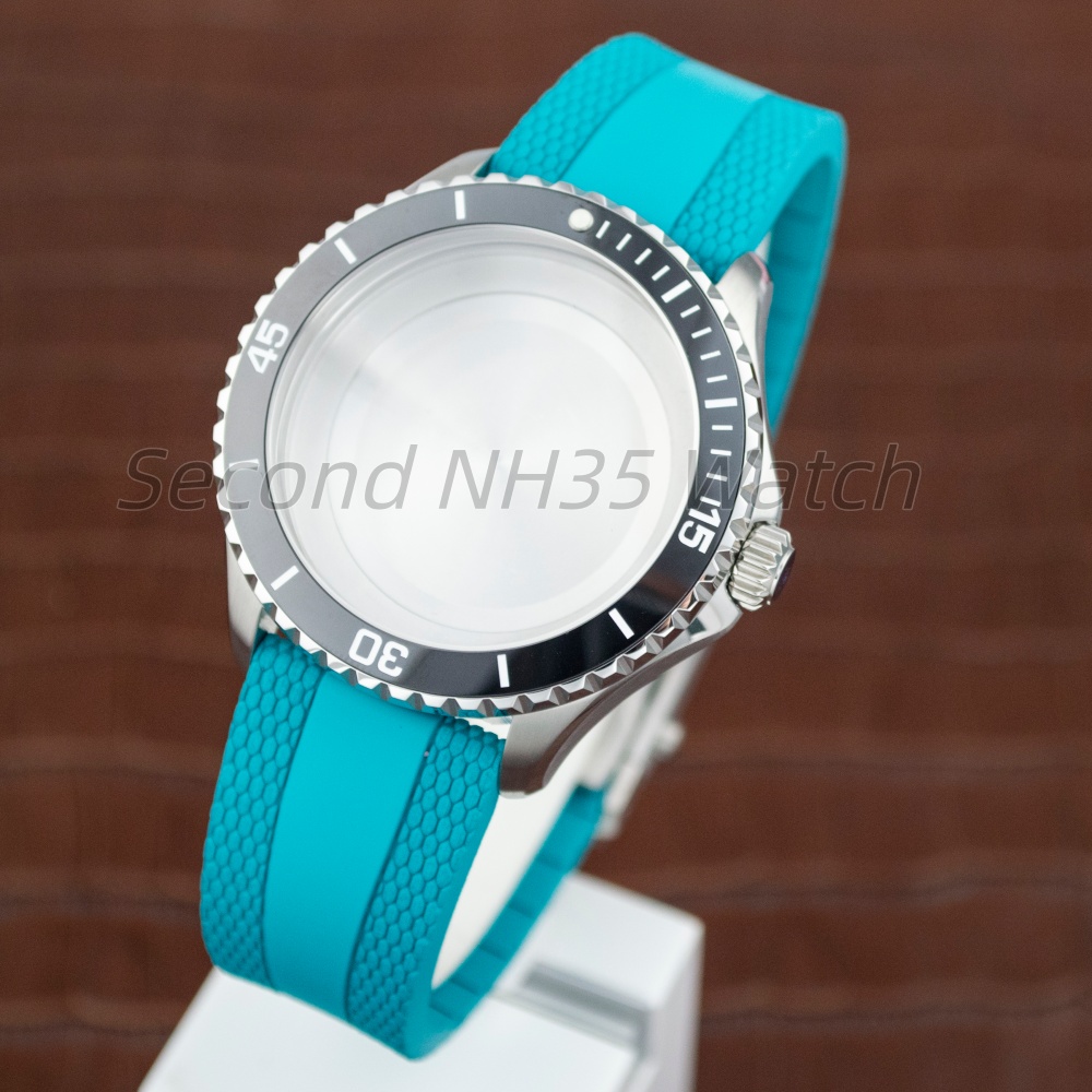 44mm Silber 200m Taucheruhreng – Rubber Strap Diver Bewertung und Preis
